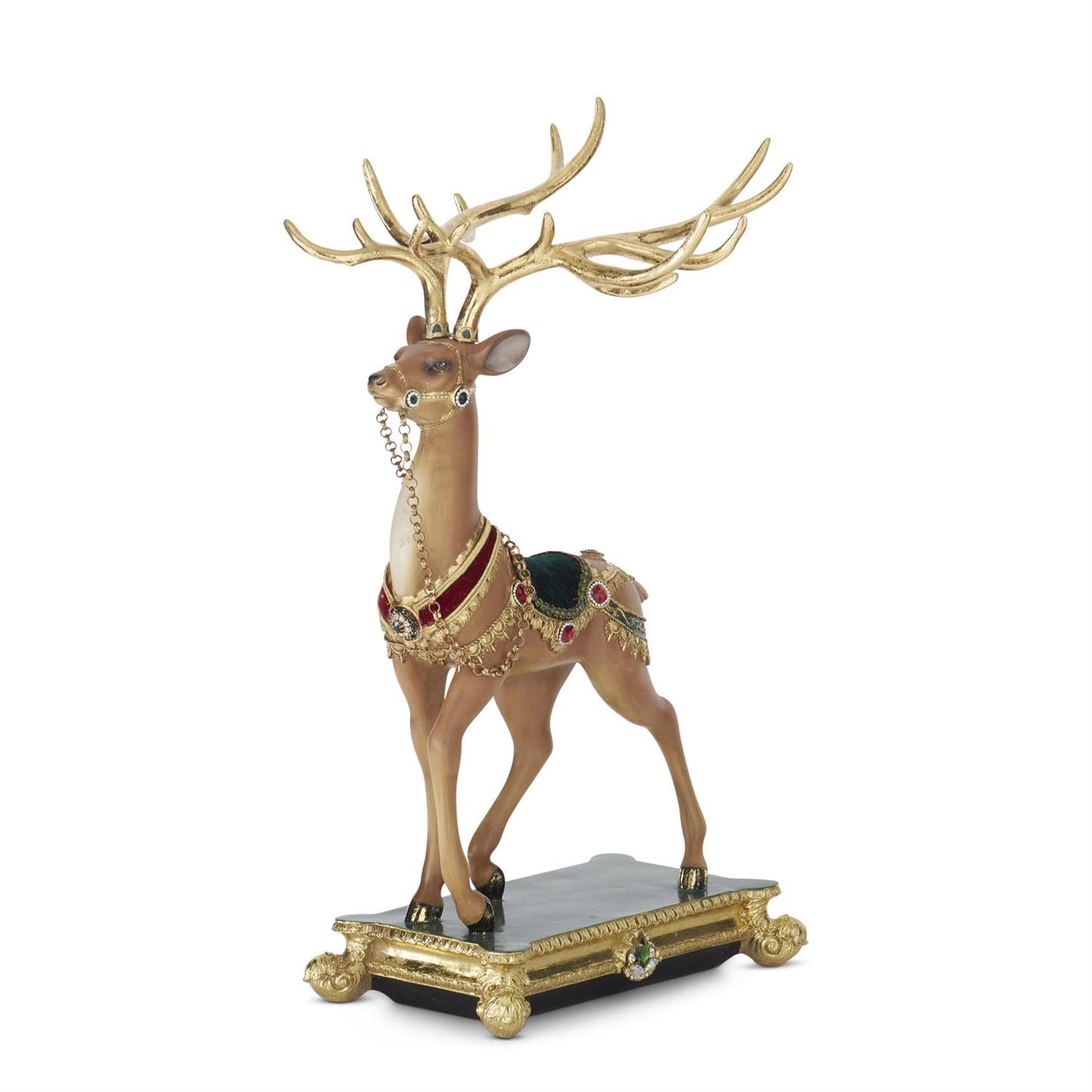 21" Jeweled Reindeer Figurine – Luxurious Christmas Decoration