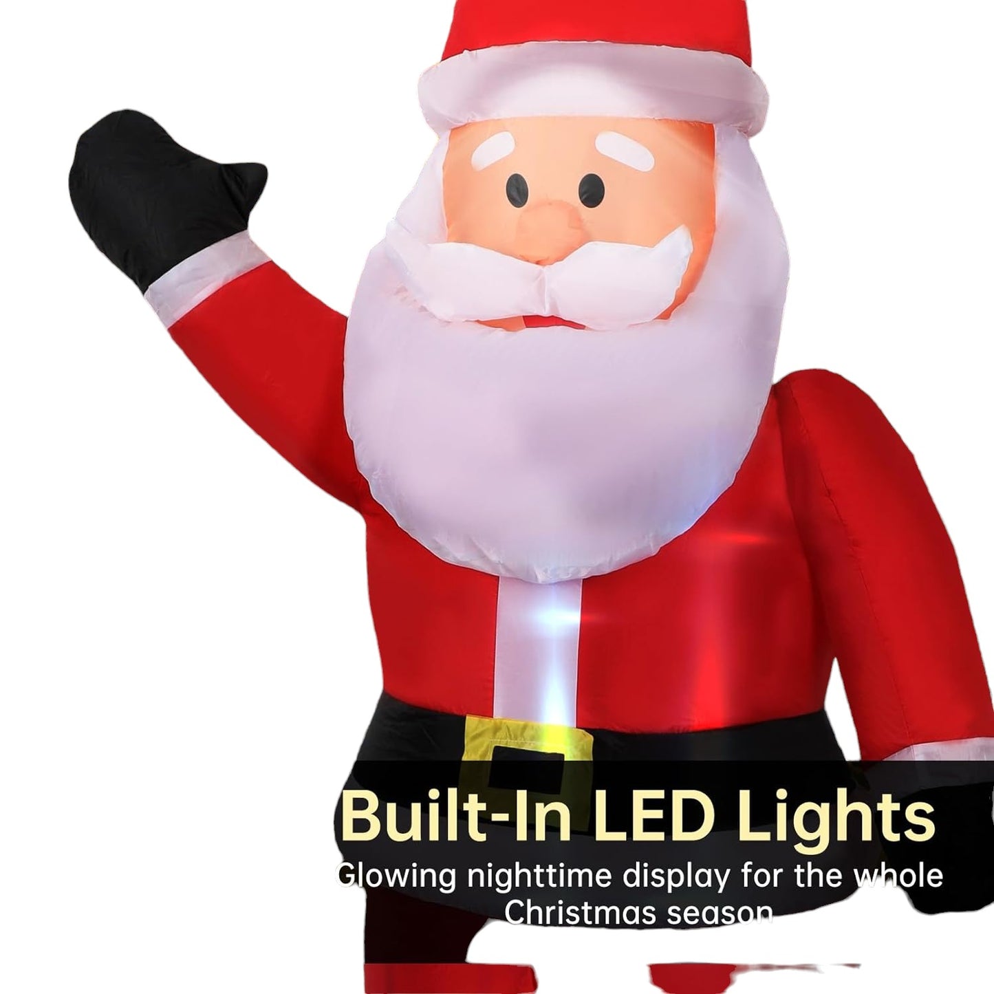 6FT Inflatables Santa Claus with Built-in LED Light