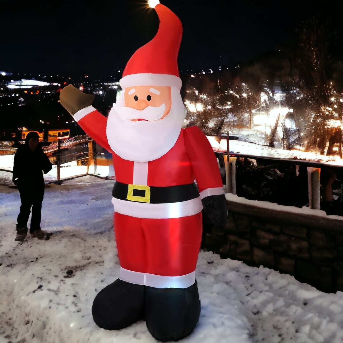 6FT Inflatables Santa Claus with Built-in LED Light