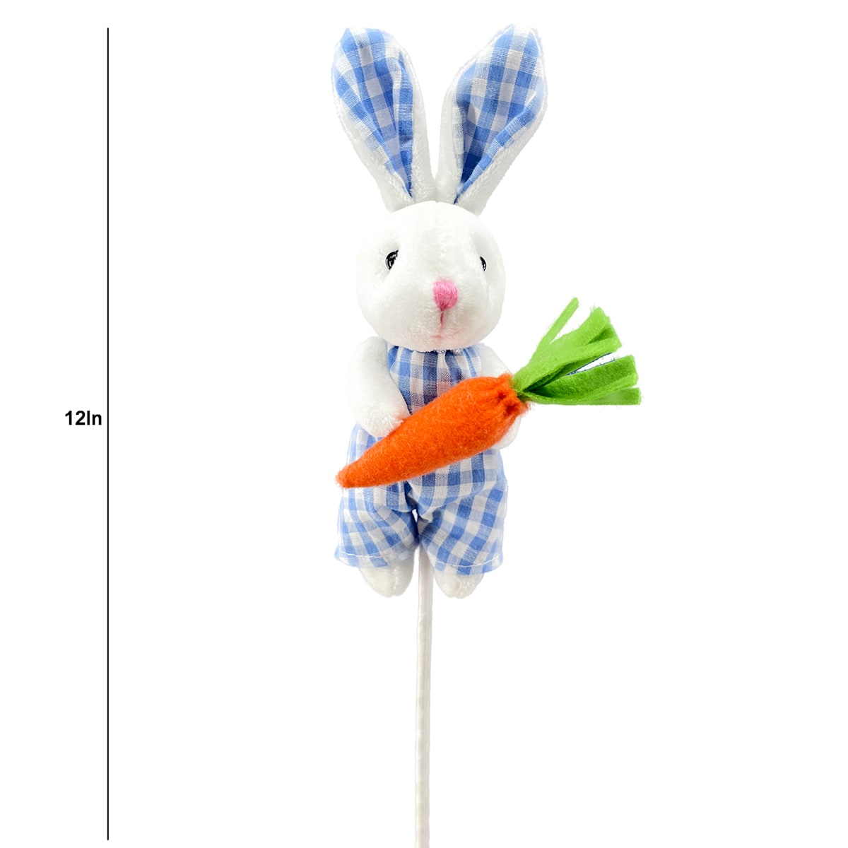 12" Blue Bunny Pick - Charming Easter and Spring Décor