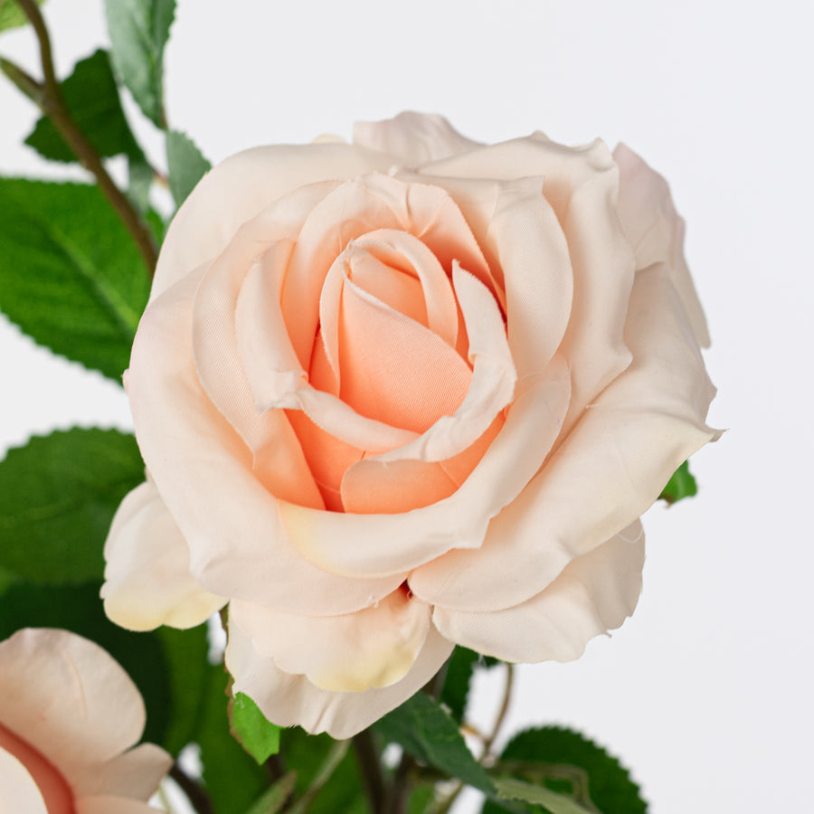 30" Blush Pink Rose Spray – Realistic Faux Floral Stem