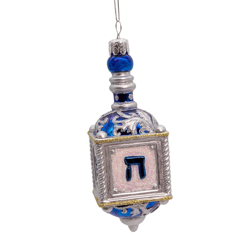 5” Noble Gems™ Dreidel Ornament Elegant Hanukkah Decoration