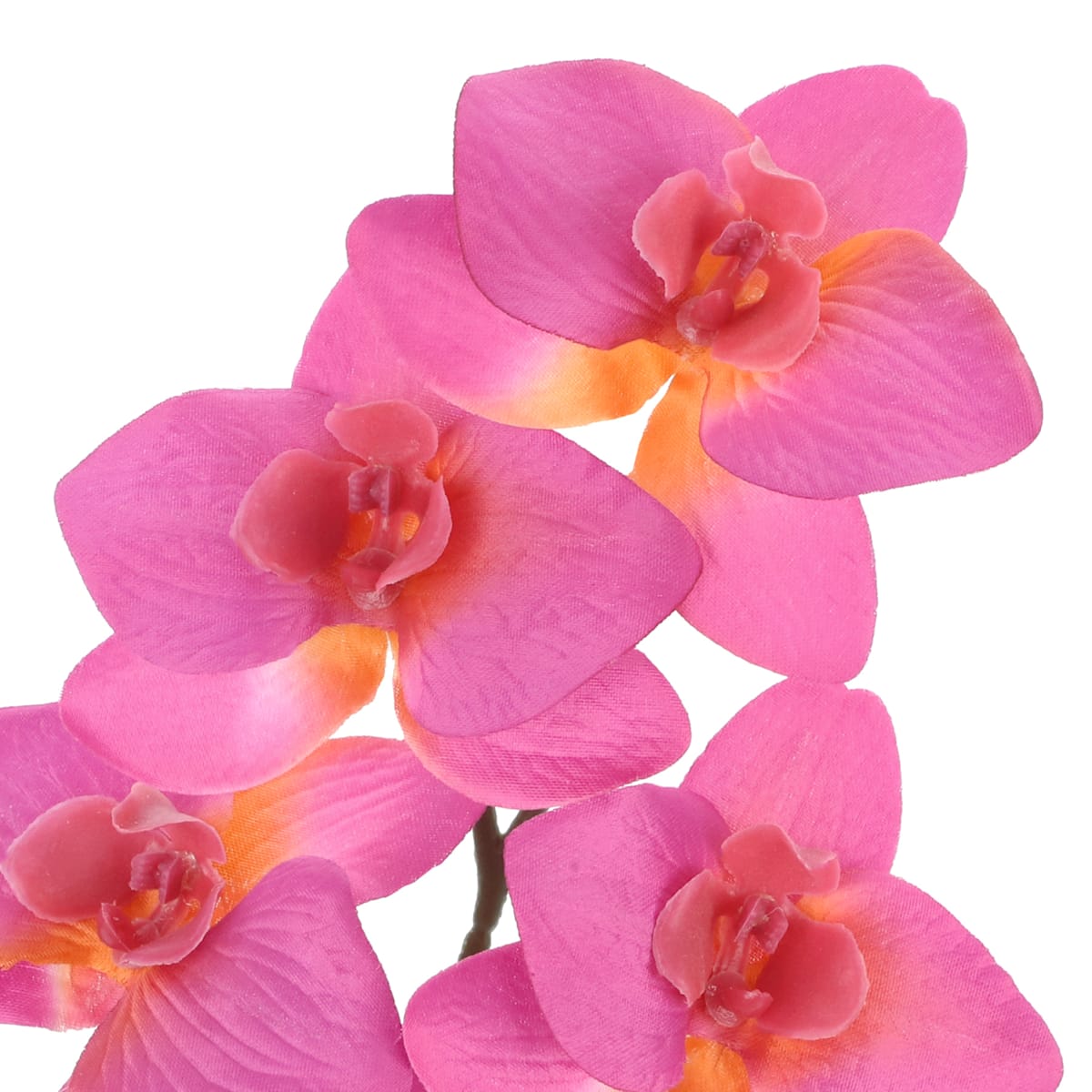 25" Pink Orchid Artificial Flower Stem – Realistic Faux Floral for Home & Office Décor