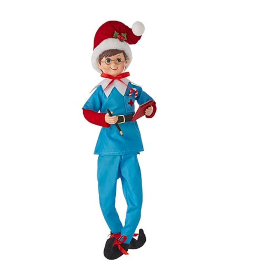 6" Posable Doctor -Nurse Elf,