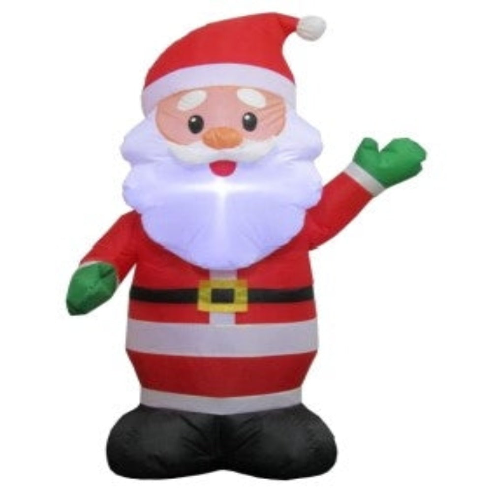 2.5FT Christmas Inflatable Outdoor Santa Claus with Built-in LED Light