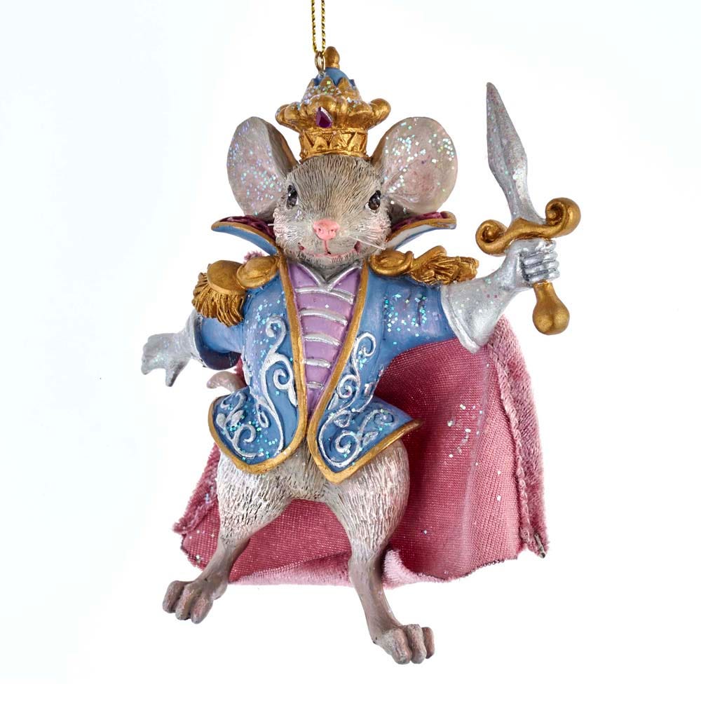 4.75" Resin Nutcracker Suite Mouse King Ornament – Charming Christmas Decoration