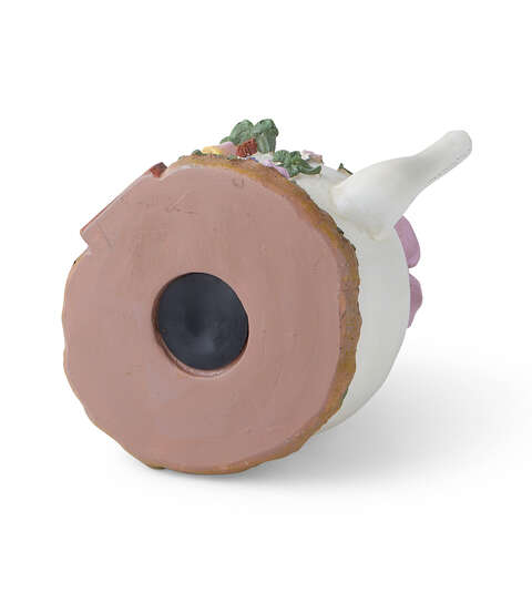 Whimsical Teapot Fairy House Birdhouse – 8" Resin Garden Décor