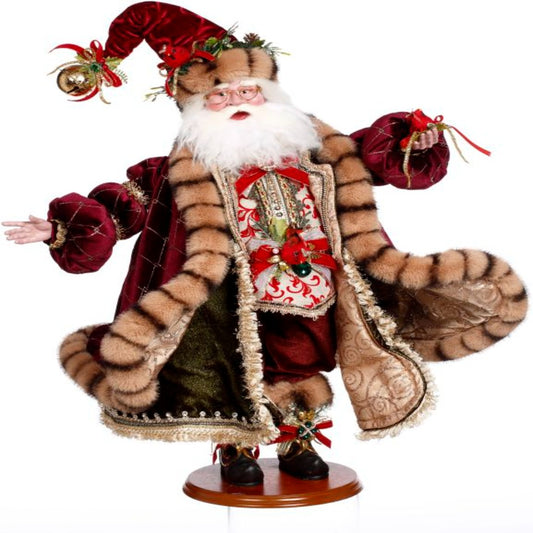 26" Bird Lover Santa – Nature-Inspired Christmas Decoration