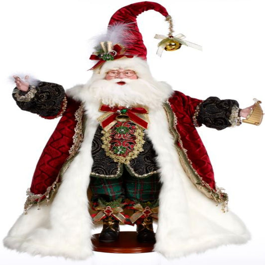 26" Checking His List Santa – Classic Christmas Decoration