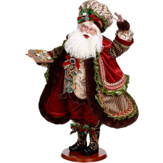 26" Chocolatier Santa – Gourmet Christmas Decoration