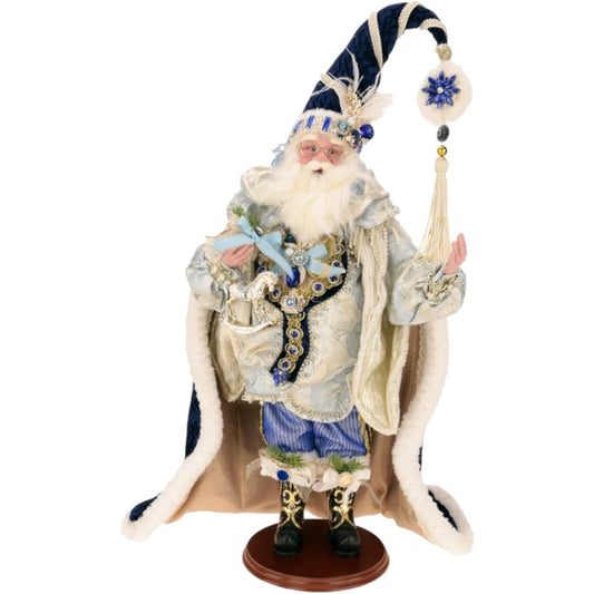 26" Christmas Ball Santa – Elegant Holiday Figurine with Luxurious Details