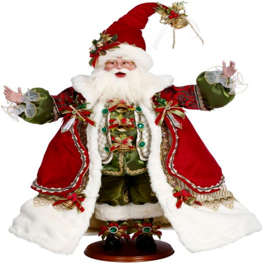26" Holly & Ivy Santa – Nature-Inspired Christmas Decoration