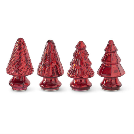 5.25" Mini Red Mercury Glass Christmas Ornament – Classic Holiday Decor