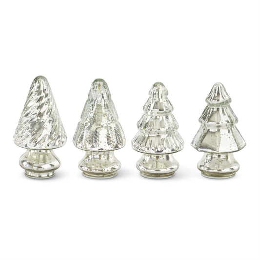 5.25-inch Mini Silver Mercury Glass Christmas Ornament – Classic Holiday Decor