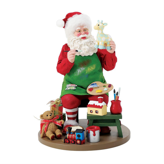 9" Santa Hand Painting Toys Figurine – Charming Christmas Decoration