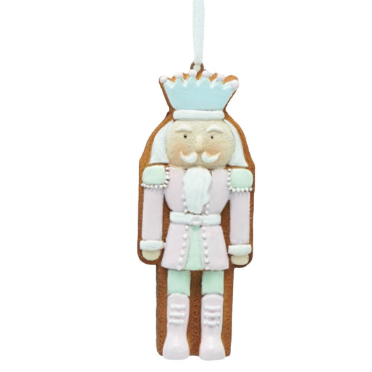 4" Pastel Nutcracker-Royal Guard Gingerbread Ornament – Candyland Christmas Cookie Décor
