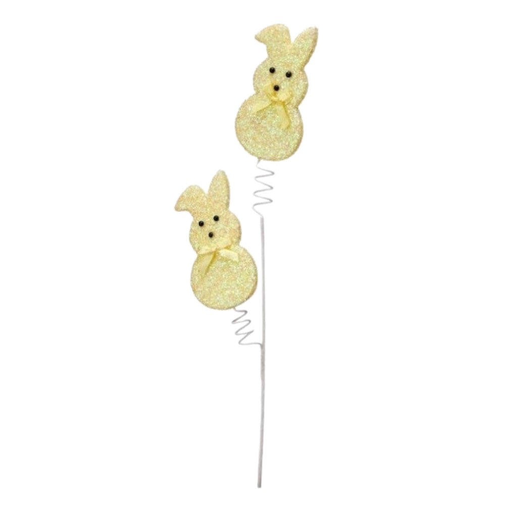 27" Pink Easter Bunny Peep  Pick – Pastel Spring Decoration