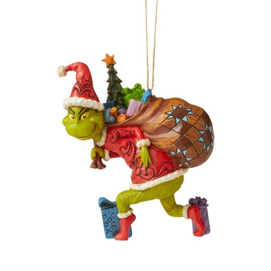 4.45" Grinch Tiptoeing Ornament