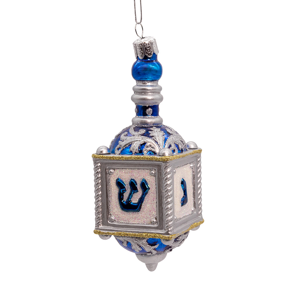 5” Noble Gems™ Dreidel Ornament  Elegant Hanukkah Decoration