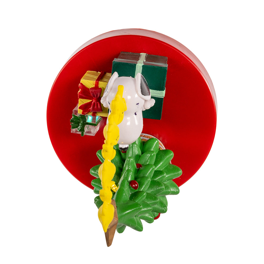 10" Snoopy Christmas Light-Up Decoration with Tree and Presents - Peanuts Holiday Collectible