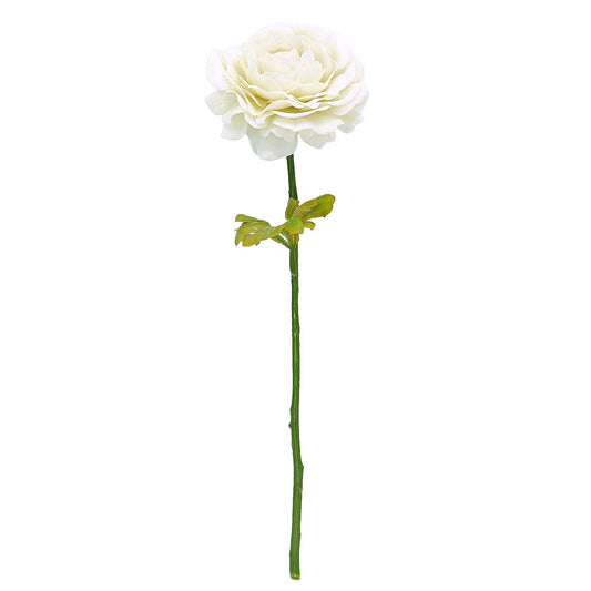 12" Real Feel Willow Crossley Cream Ranunculus Pick